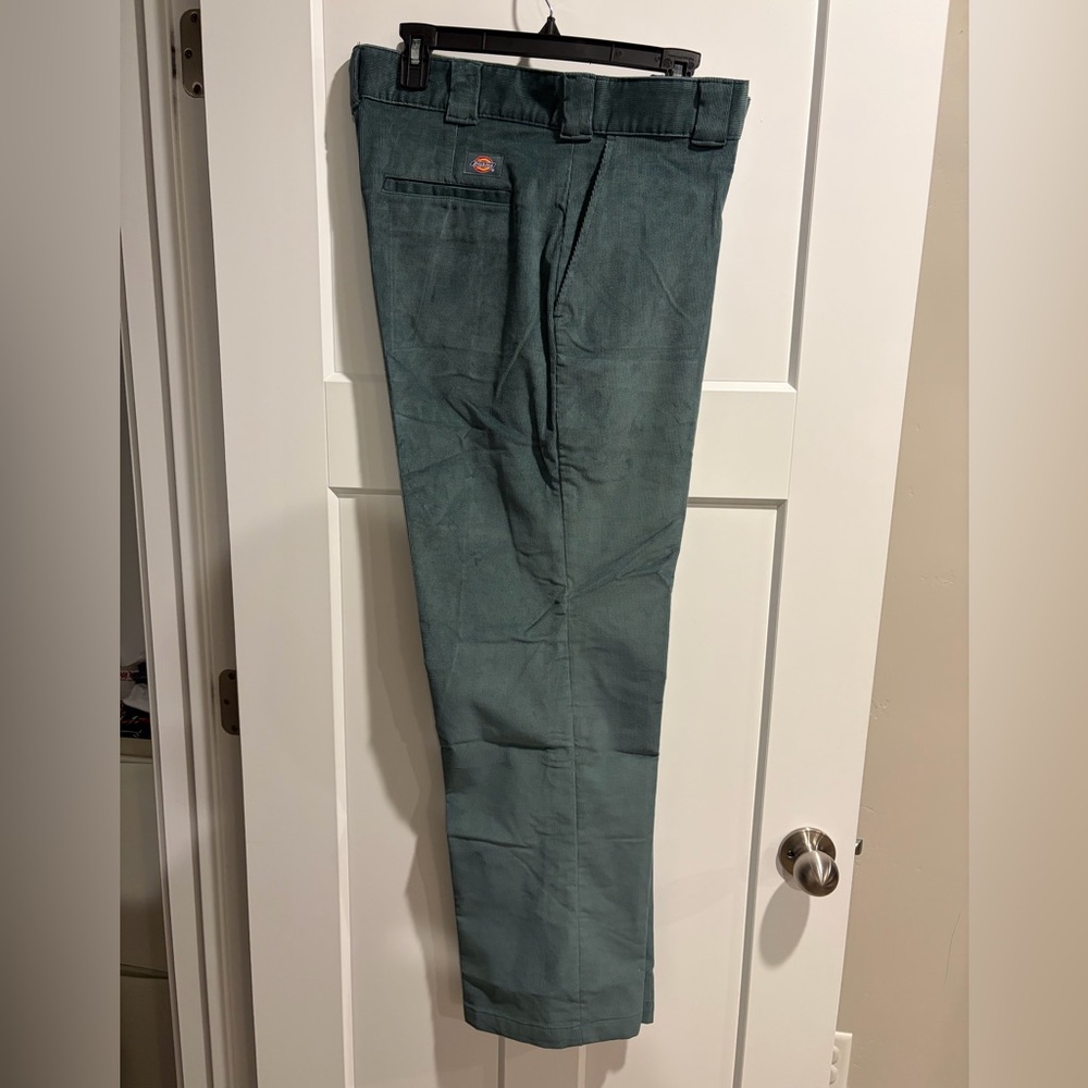 Dickies Men's Teal Regular Fit Corduroy Pants - 34x32